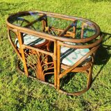 Vintage rattan garden furniture