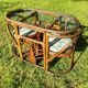 Salon de jardin vintage rotin