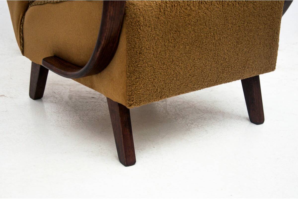 A pair of Art Deco armchairs by J. Halabala from the 1930s, Czech Republic.