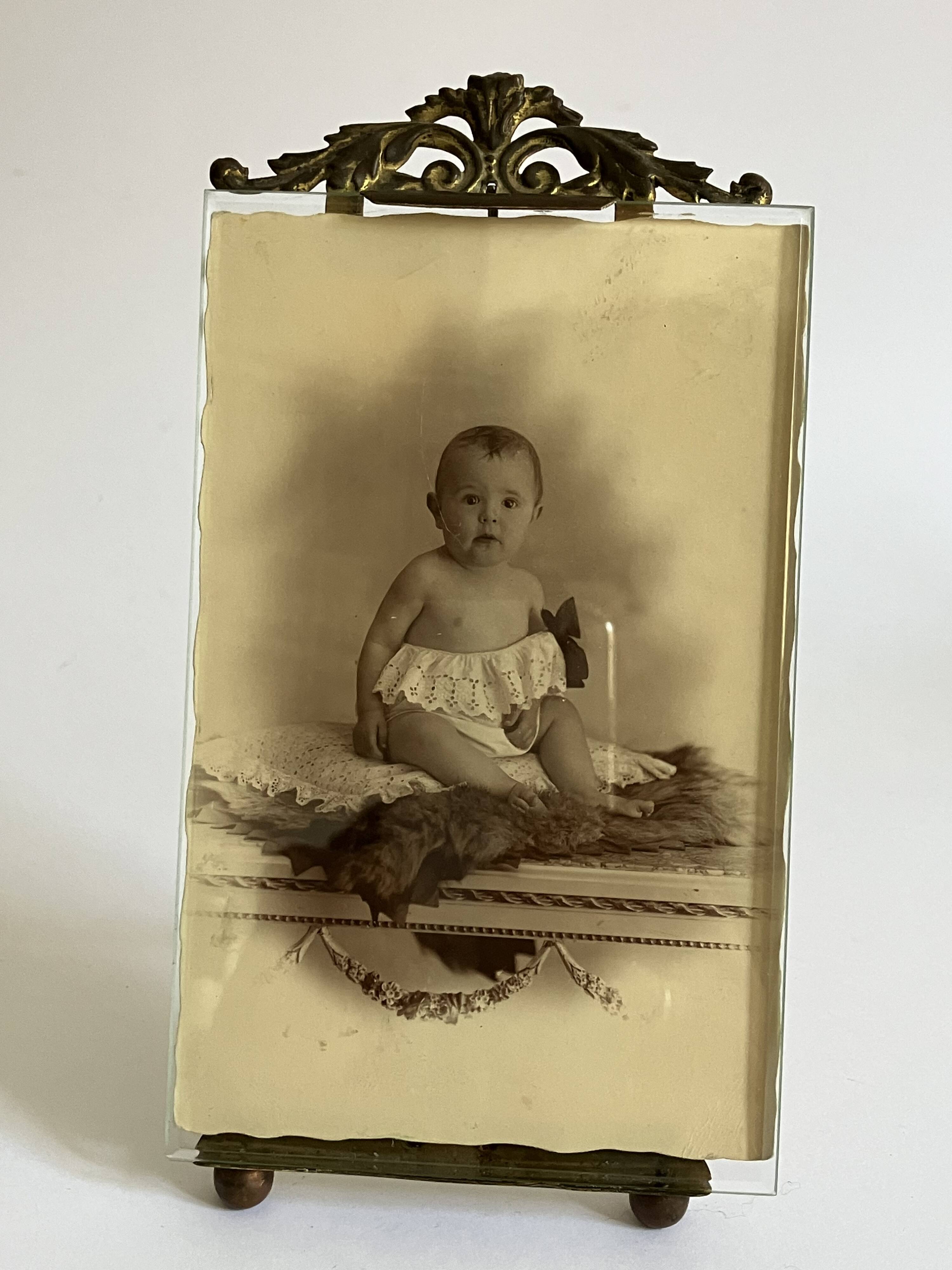 Brass frame, beveled glass - Model 2