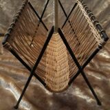 Magazine holders in rattan 70s