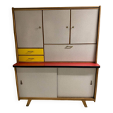 Vintage kitchen buffet with compass legs