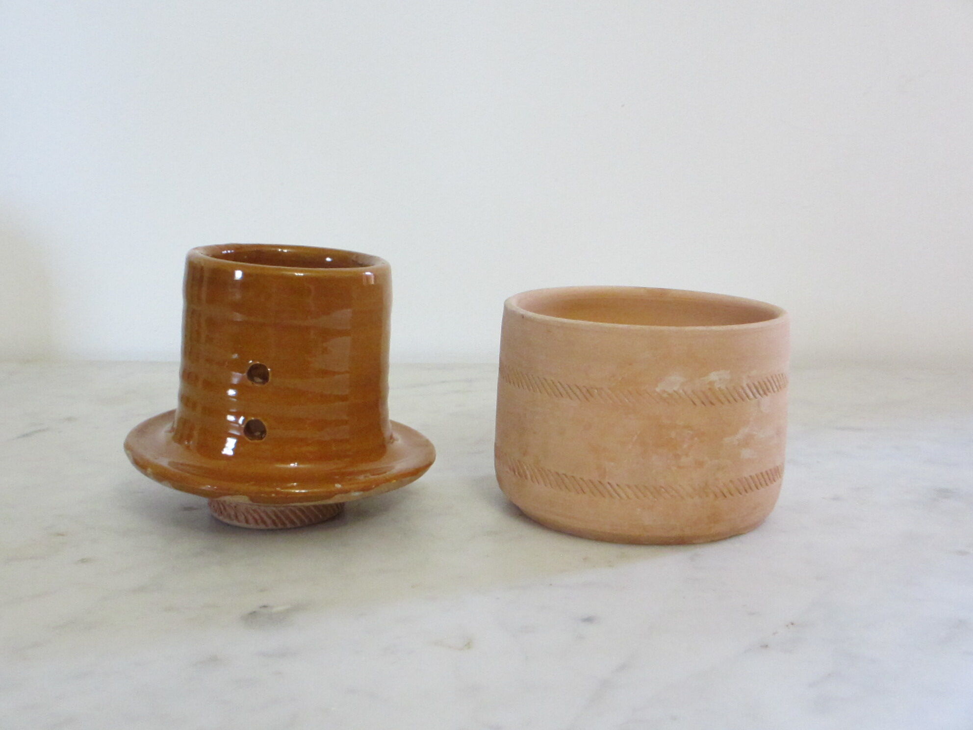 Terracotta water butter maker