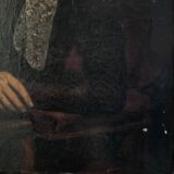 Portrait fin XIXe représentant une femme à la coiffe et à la dentelle