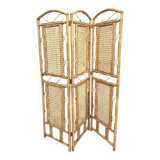 Wicker and cane screen