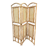 Wicker and cane screen