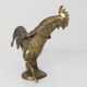 1960 rooster ashtray in spelter signed FC