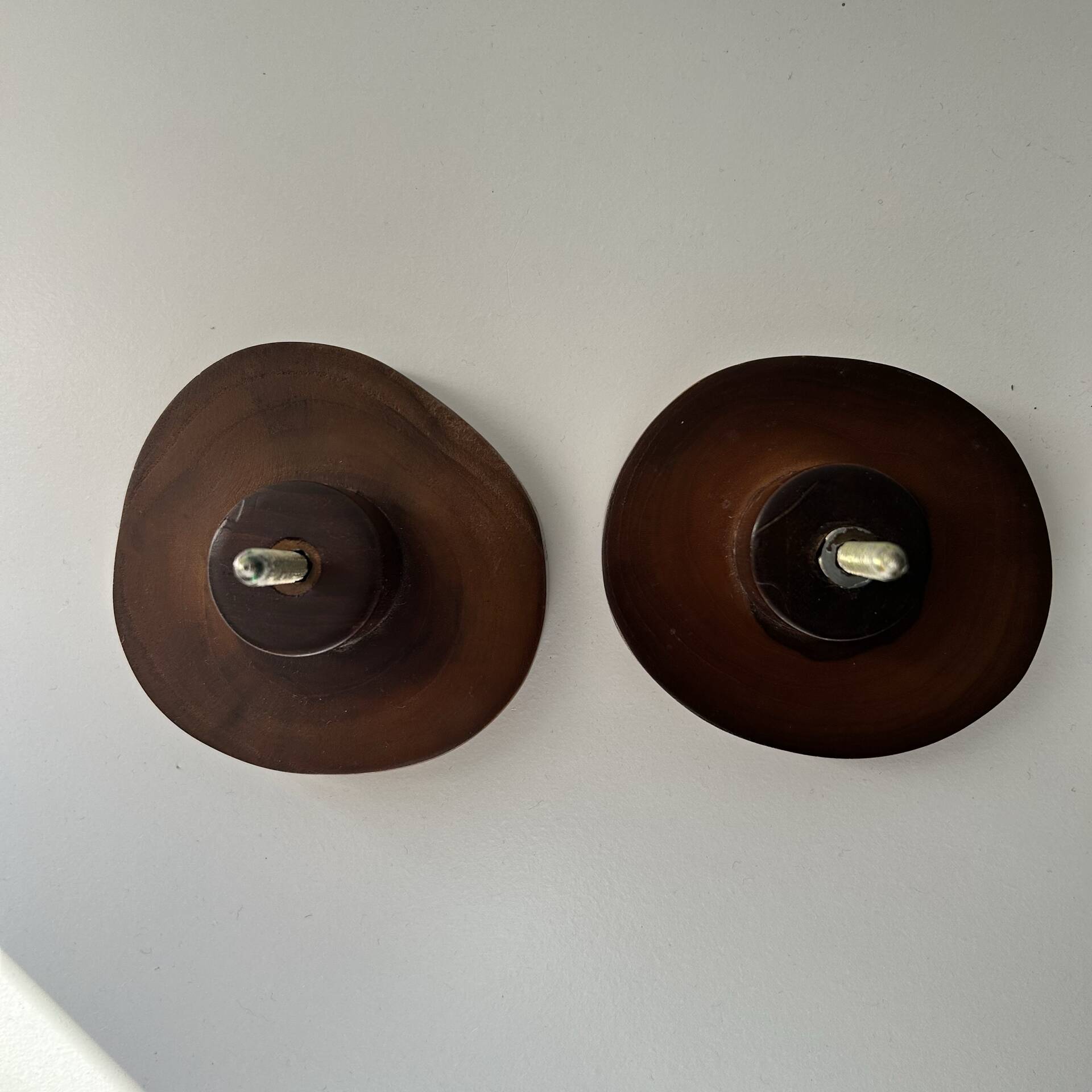 Pair of Scandinavian trunk hooks