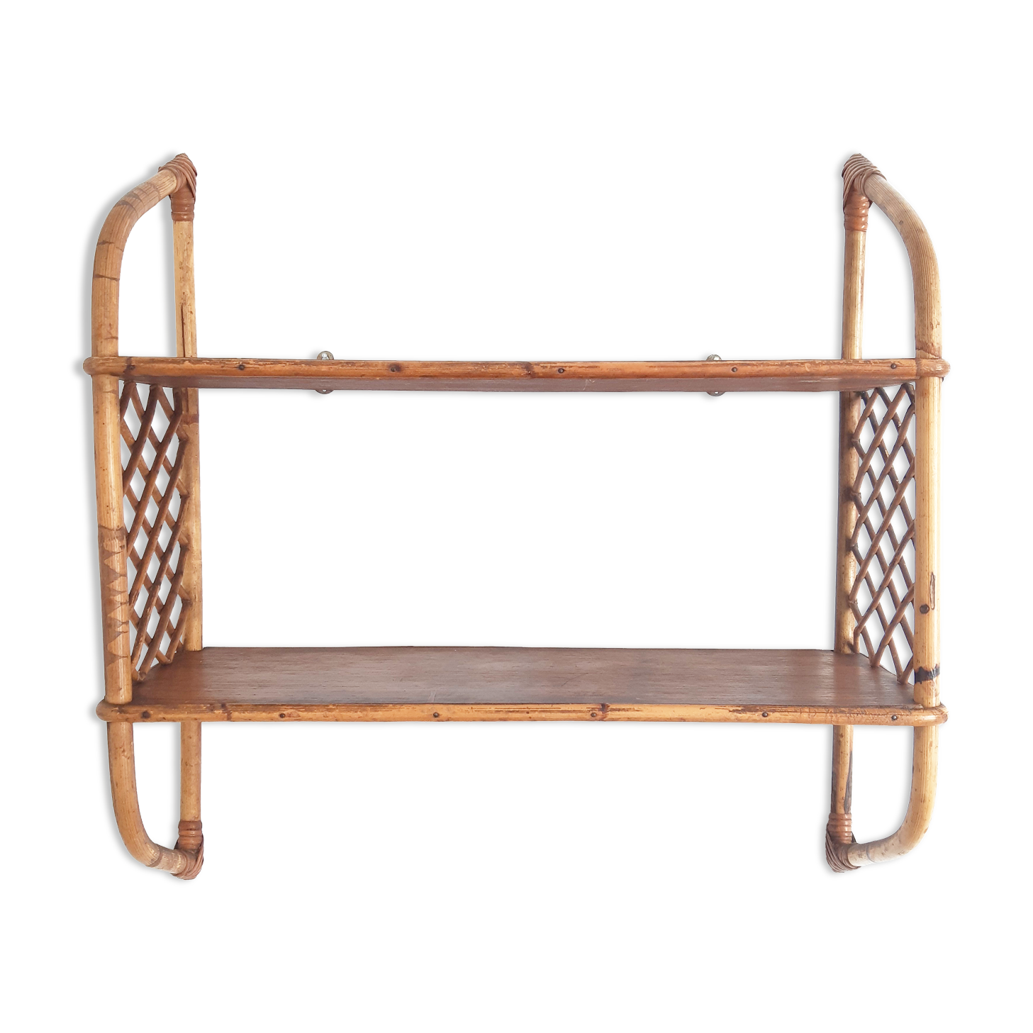 Vintage rattan floor