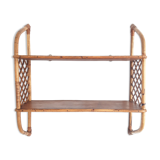 Vintage rattan floor