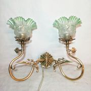 Applique en bronze et le verre art déco  années 1930