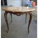 Table basse en bronze de style Louis XV avec plateau en marbre, XXe siècle