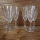 Set of 6 champagne flutes in Reims crystal glass 1950