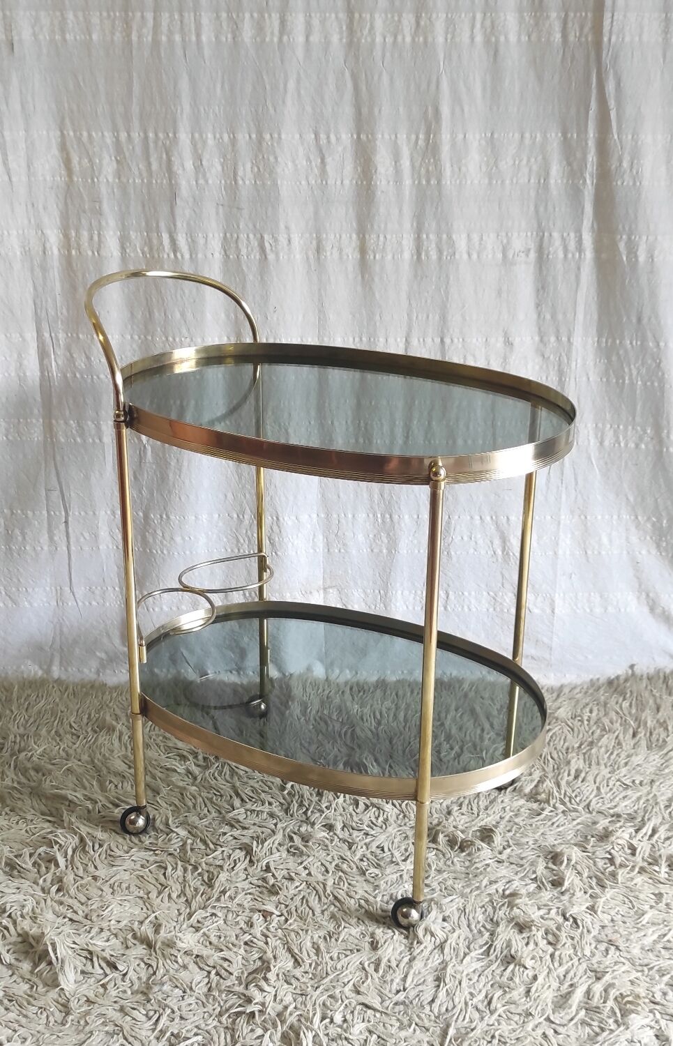 Solid brass trolley / bar service - 60s/70s