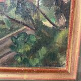 Old landscape painting 1919