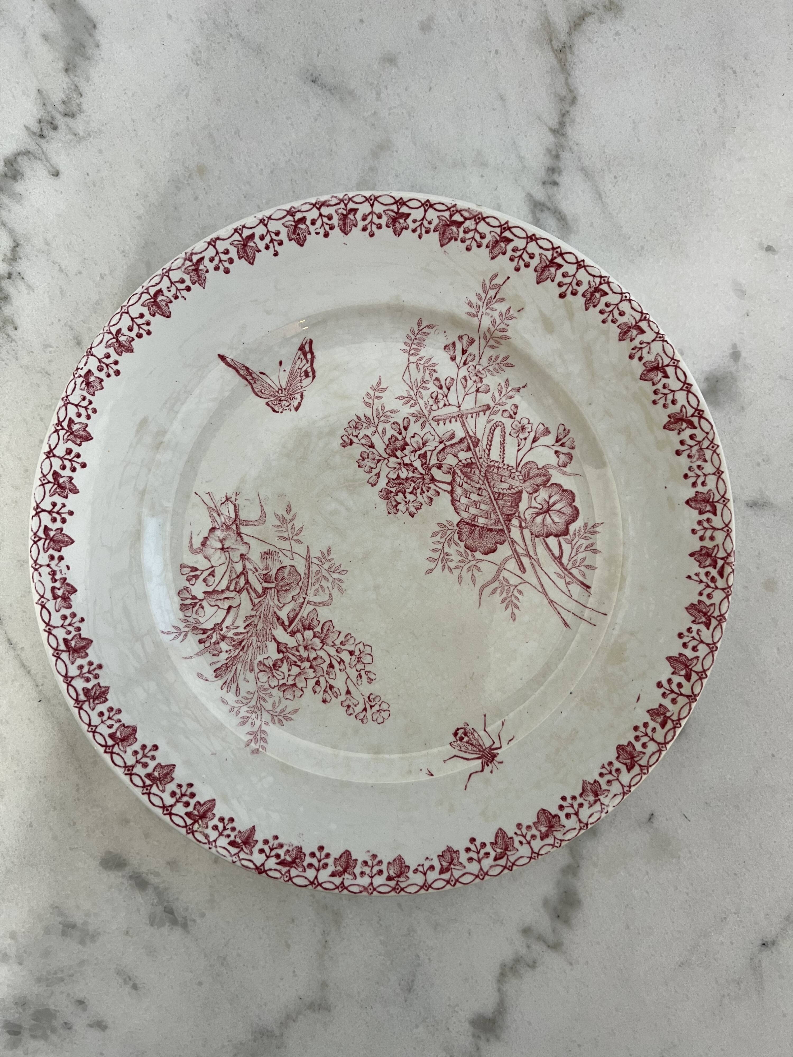 Lot de 4 assiettes plates Onnaing Moisson