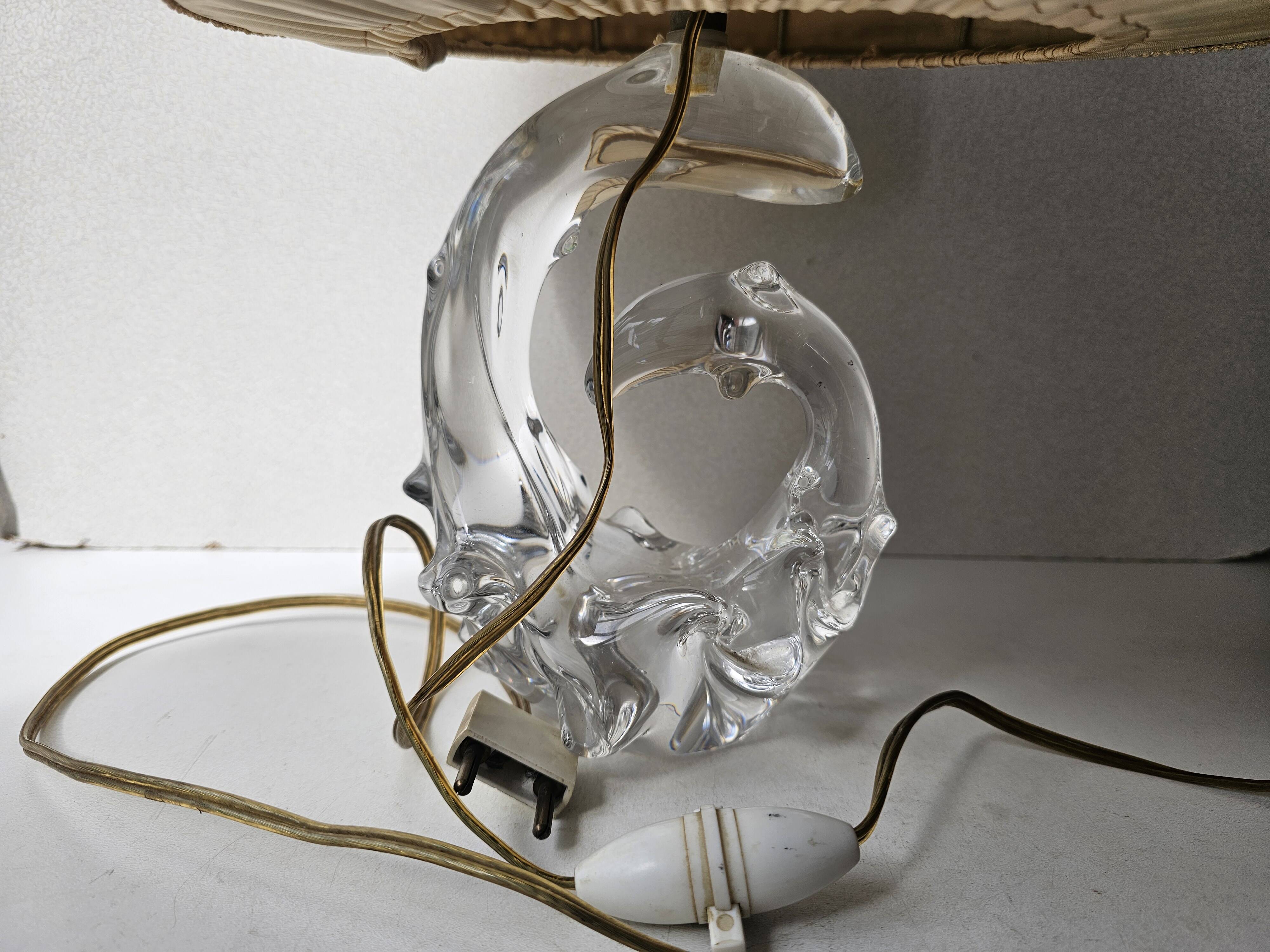 Table lamp with crystal base Schneider France