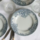 Old 4 plates "Narcisses"