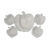 Ensemble saladier & 4 coupelles dessert forme pomme