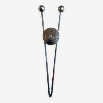 Sugar tongs, ice cube in chrome metal by Jacques Adnet, early 20th century