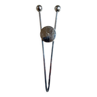 Sugar tongs, ice cube in chrome metal by Jacques Adnet, early 20th century