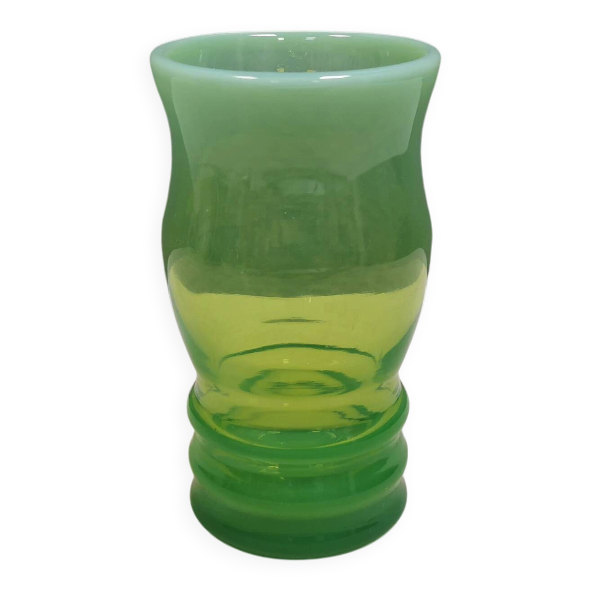 Vase from the 1970s made of soda-lime glass, designed by Lucyna Pijaczewska
