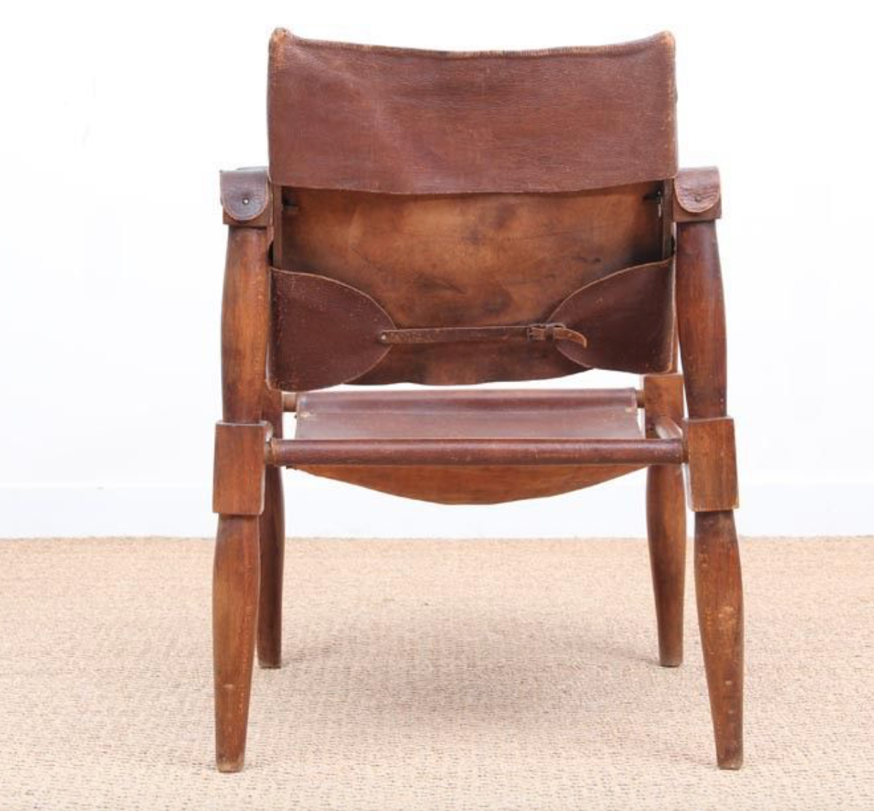 Fauteuils Safari en hêtre 1940s