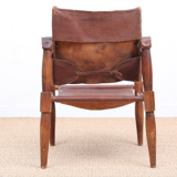 Fauteuils Safari en hêtre 1940s