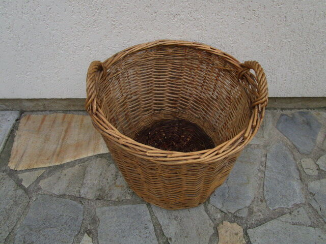 Basket in old wicker