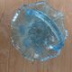 Small Moulded Blue Glass Basket Portieux