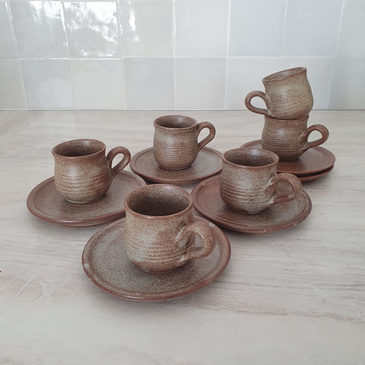Stoneware coffee service from Vallauris