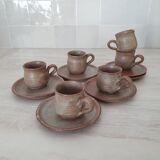 Stoneware coffee service from Vallauris