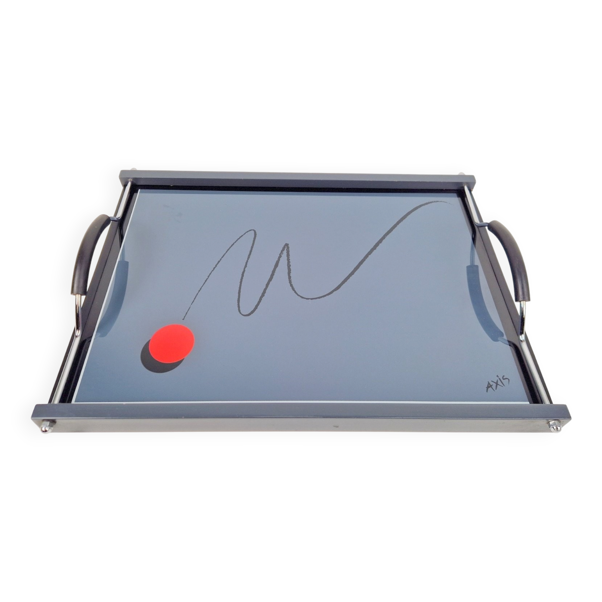 Vintage Postmodern Abstract Tray from Axis, Paris, 1980s