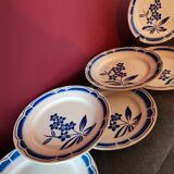 Blue flower plates Badonviller