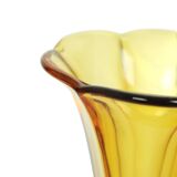 Petit Vase Luxval Ambre Américain 1935 VSL Art Déco