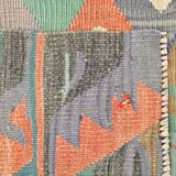 Tapis Kilim Anatolien Vintage – Tissé Main, Motifs Géométriques, 163x290 Cm