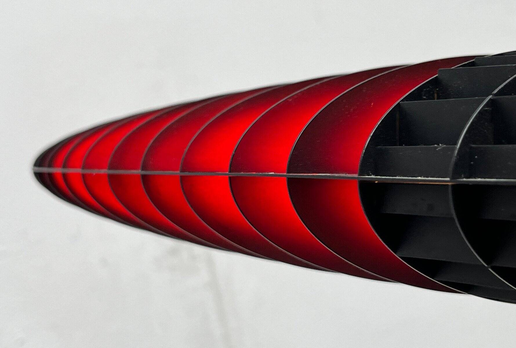 Titania black suspension lamp Italian postmodern by Alberto Meda and Paolo Rizzatto for Luceplan