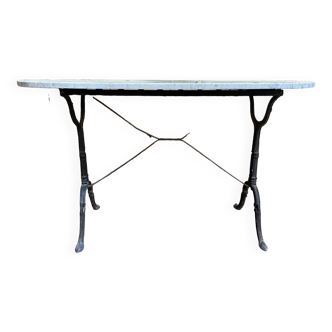 Table bistrot plateau marbre