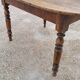 Oval Burgundy Farm Table in solid oak 19th