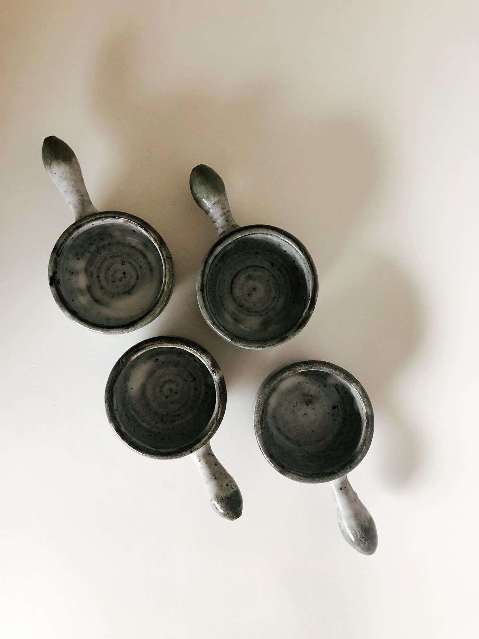 Set of 4 sandstone ramekins