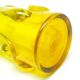Modernist vase, yellow glass, designed by J. Słuczan-Orkusz, Poland, 1970s