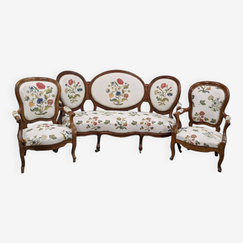 Louis Philippe living room sofa and 2 armchairs