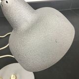 Grey cocotte lamp with gold hose, 1950s
