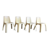 Set of 4 Kartell chairs model 4850 design Castiglioni Gaviraghi Lanza made in Italy 1965