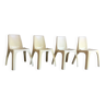 Ensemble de 4 chaises Kartell modèle 4850 design Castiglioni Gaviraghi Lanza made in Italy 1965