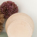 Beige terracotta vase