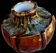 Art Deco vase in polychrome glazed ceramic