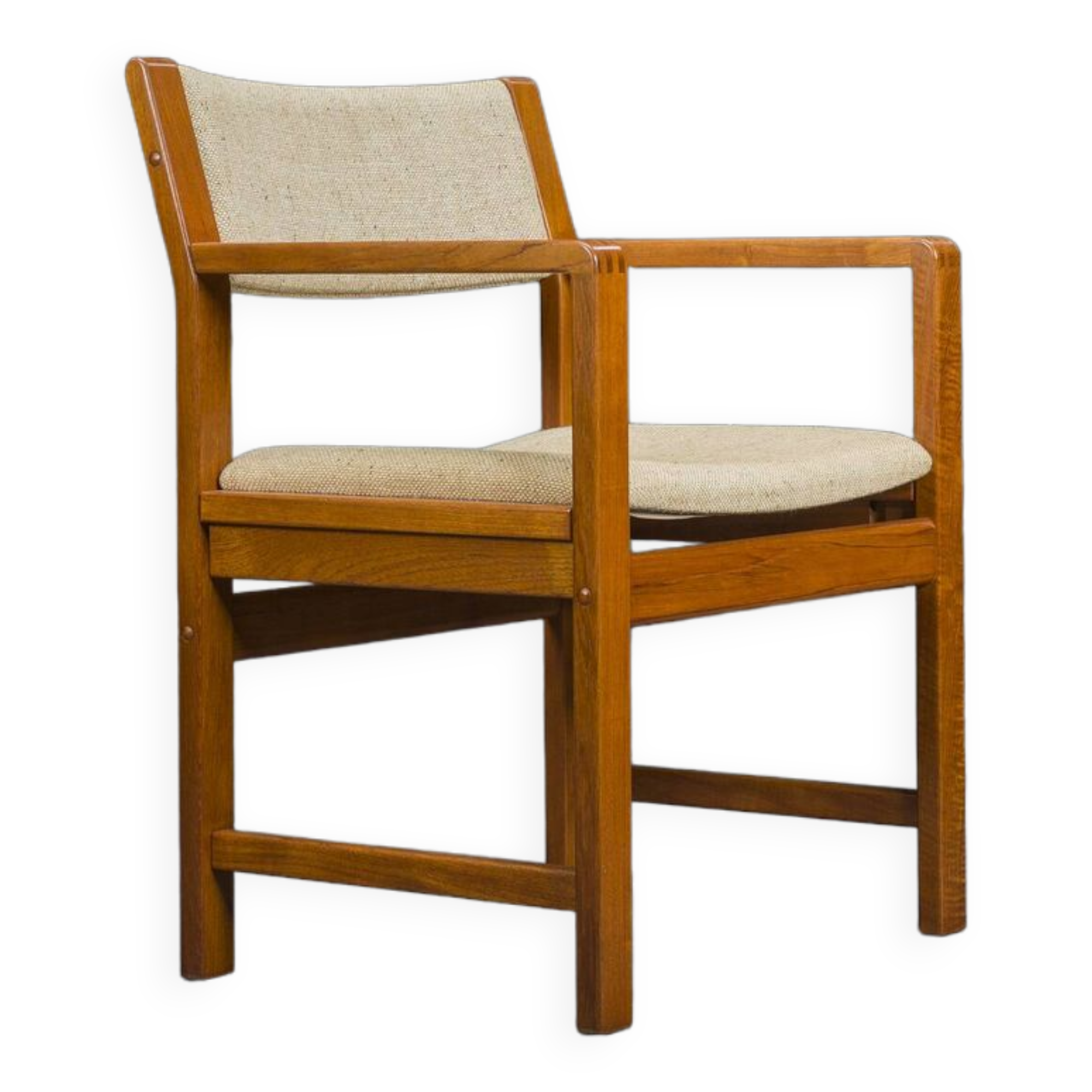 Mid-Century Armchair Teak and Woole, 1960s