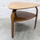 Guéridon / table basse tripode Bow Wood dessin Steiner pour Baumann 1960