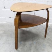 Guéridon / tripod coffee table Bow Wood design Steiner for Baumann 1960